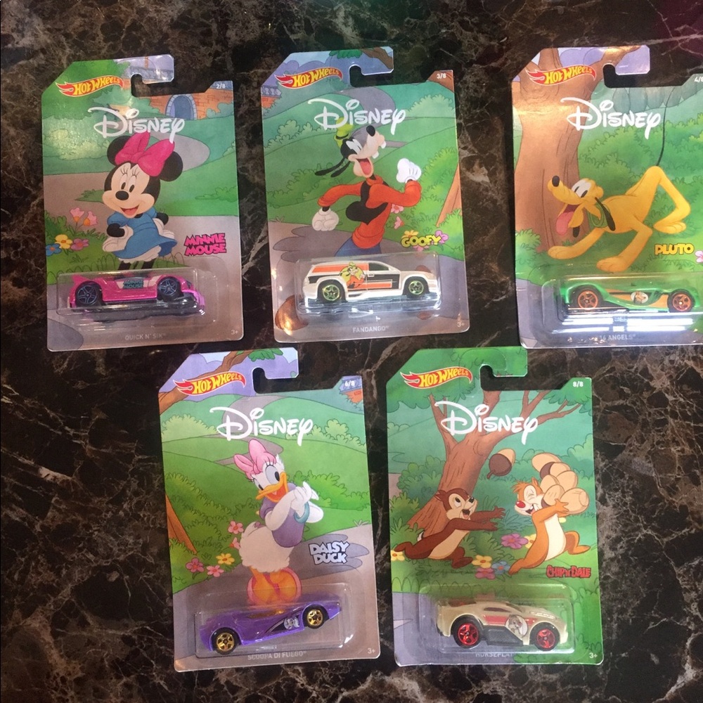 Disney Hot Wheels Set of 5